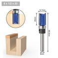 thumbnail image 2 of Chendee 6Mm 6.35Mm Shank Bearing Flush Trim Pattern Router Bit Trimming Bit Industrial,6Mm Shank, 2 of 9