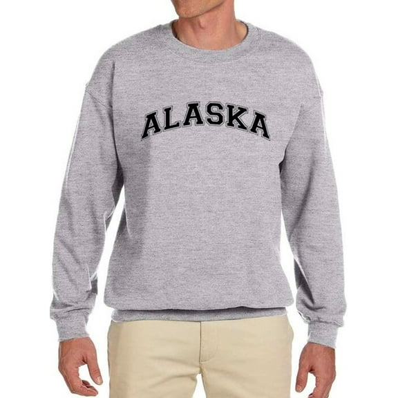 Alaska Text. Men Sweatshirt, Male x-Large
