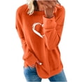 thumbnail image 2 of 2023 Mode Femmes Sweatshirt 50% off Dégagement Mode Women Casual Imprimé Col Rond Chemisier Long Sleeve Pullover Tops, 2 of 6