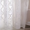 thumbnail image 3 of Cortina Romántico Floral Tul Voile Cortina Drapeado Panel Sheer Bufanda Cenefas Blanco Likrtyny Libre de BPA, 3 of 8