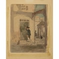 thumbnail image 2 of Julian Falat 12x14 Gold Ornate Wood Frame and Double Matted Museum Art Print Titled - Beadle Knocking at the Door (1883), 2 of 4