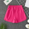 thumbnail image 4 of Girls Summer Shorts 2025 Elastic Waist Workout Running Lightweight Shorts Kids Summer Quick Dry Breathable Pants, 4 of 7