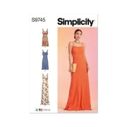 Simplicity Sewing Pattern 9745 - Misses' Slip Dress in Three Lengths, Size: K5 (8-10-12-14-16)