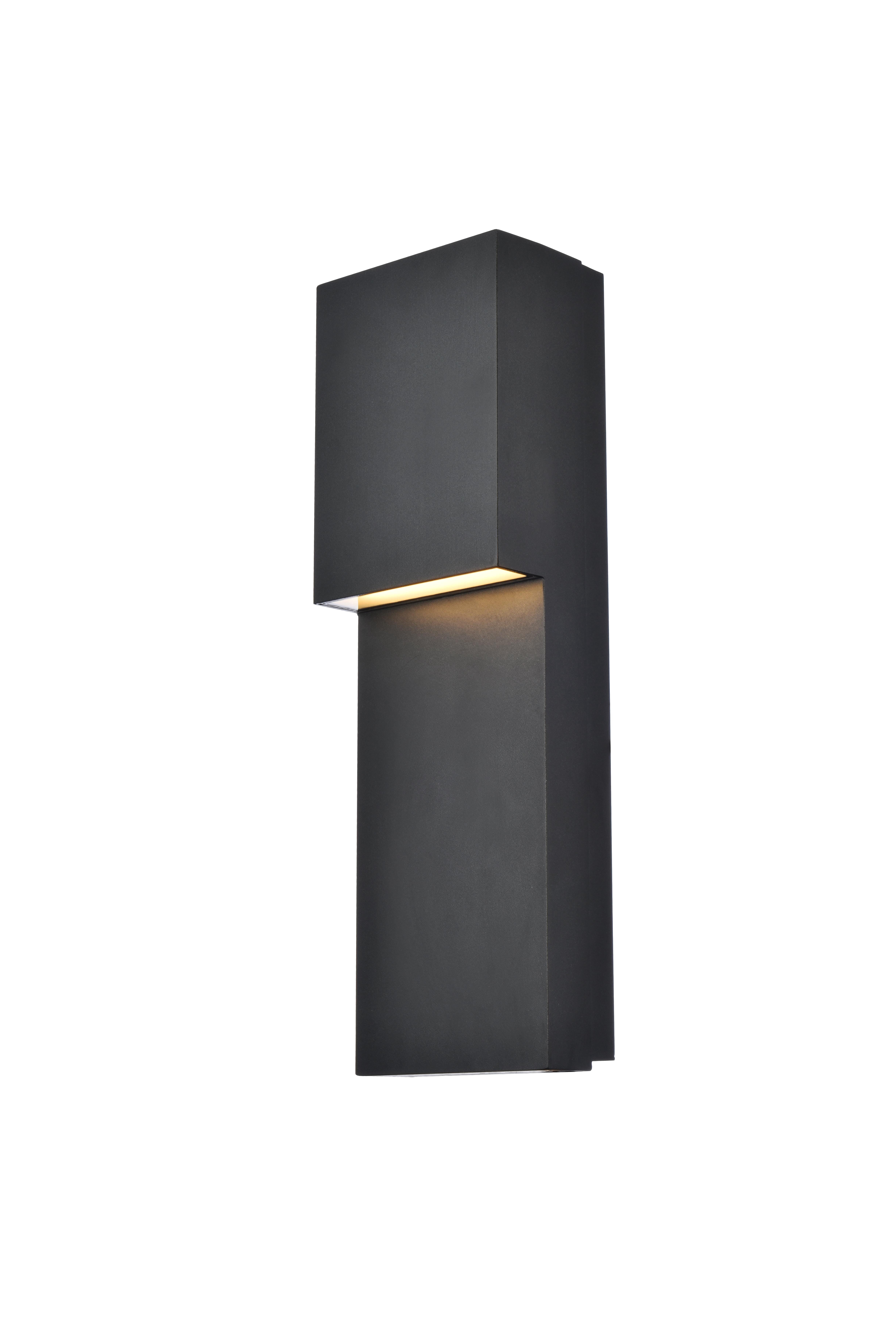Blaze Light Outdoor Wall Light: Led in black