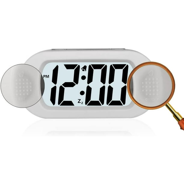 Battery Digital Alarm Clock, Lcd Clock Electronic For Bedroom Home