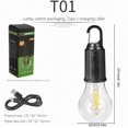 thumbnail image 2 of Lámpara LED para acampar, luz portátil de 600mAh para senderismo, pesca (62mm), 2 of 3