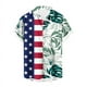 thumbnail image 3 of Camisas hawaianas divertidas para hombre, camisas con botones y estampado 3D del Día de la Independencia, camisas de manga corta para vacaciones tropicales, camisas hawaianas para playa, 3 of 5