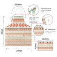 thumbnail image 7 of Soft Colored Geometric Pattern Apron-Garden Aprons for Women with Pockets-Cotton Linen Waterproof Kitchen Cooking Gardening Aprons Adjustable for Kitchen,Cooking,BBQ and Salon 33x27 Inch, 7 of 7