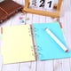 thumbnail image 4 of 25 separadores de 5 pestañas para cuaderno, hojas sueltas de plástico con encuadernación de disco, hojas divisorias de índice, separadores multicolores para cuaderno., 4 of 9