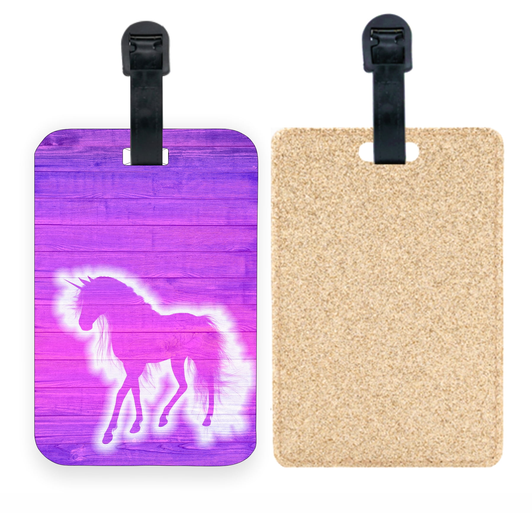 Champagne Glitter Luggage Tag Identifier Luggage Tag Unicorn Pink