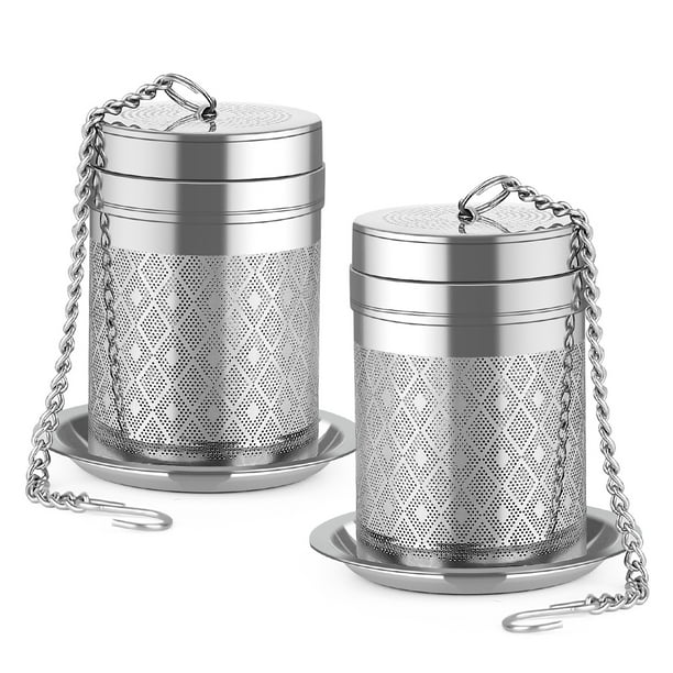 LULLATTI Tea Infusers for Loose Tea, 18/8 Stainless Steel Tea Strainer Set, Extra Fine Mesh Tea