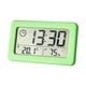 thumbnail image 1 of Reloj despertador digital de pared con temporizador de temperatura interior para decoración de habitación infantil. C verde, 1 of 5