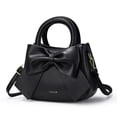 thumbnail image 3 of Faraee Small Purses for Women Leather Crossbody Purse and Handbag Bowknot Top Handle Satchel Fashion Shoulder Tote Bags Black, 3 of 5