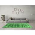 thumbnail image 3 of Ahgly Company Indoor Square Oriental Emerald Green Traditional Area Rugs, 7' Square, 3 of 4