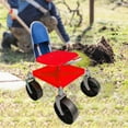 thumbnail image 6 of yotijay Garden Trolley Rolling Seat Anti Slip for Planting Lawn Care and Car Maintenance red with bag, 6 of 9