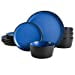 thumbnail image 3 of Gibson Soho Lounge Sofia Coupe Dinnerware Set, Service for 4 (12pcs), Matte Blue, 3 of 10