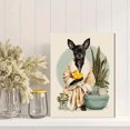 thumbnail image 2 of Chihuahua Robe Wall Art Canvas 15.75x11.81 Inches, 2 of 8