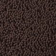 thumbnail image 3 of Lavish Home 67-18-C Memory Foam Shag Bath Mat, Chocolate - 2 Piece, 3 of 4