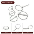 thumbnail image 5 of 4Pack 3/16" x 1-3/8" Linch Pin with Ring, Stainless Steel Round Linch Pins, Silver, 5 of 7