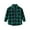 B-Green, variant on Otqutp Little Children Long Blouse Kids Girls Toddler Plaid Pleated Mini Dress Button Down Plaid Flannel Shirts Long Sleeve Casual Pocket Shirts(A-Dark Blue,18-24 Months)