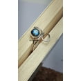 thumbnail image 6 of Solid 925 Sterling Silver Ring For Womens, Natural Labradorite Ring Gemstone Unique Handcrafted Ring For Her, 6 of 7