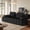 Black, variant on Wiilayok 88" Modular Cloud Couch, Chenille Fabric with Memory Foam, Removable Armrests & Backrests, Black