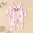 thumbnail image 5 of JFOPQVSM Newborn Baby Girl Clothes Preemie Fall Winter Floral Outfits Infant 0 3 6 12 18 Months Romper,Cute Babies Jumpsuits, 5 of 6