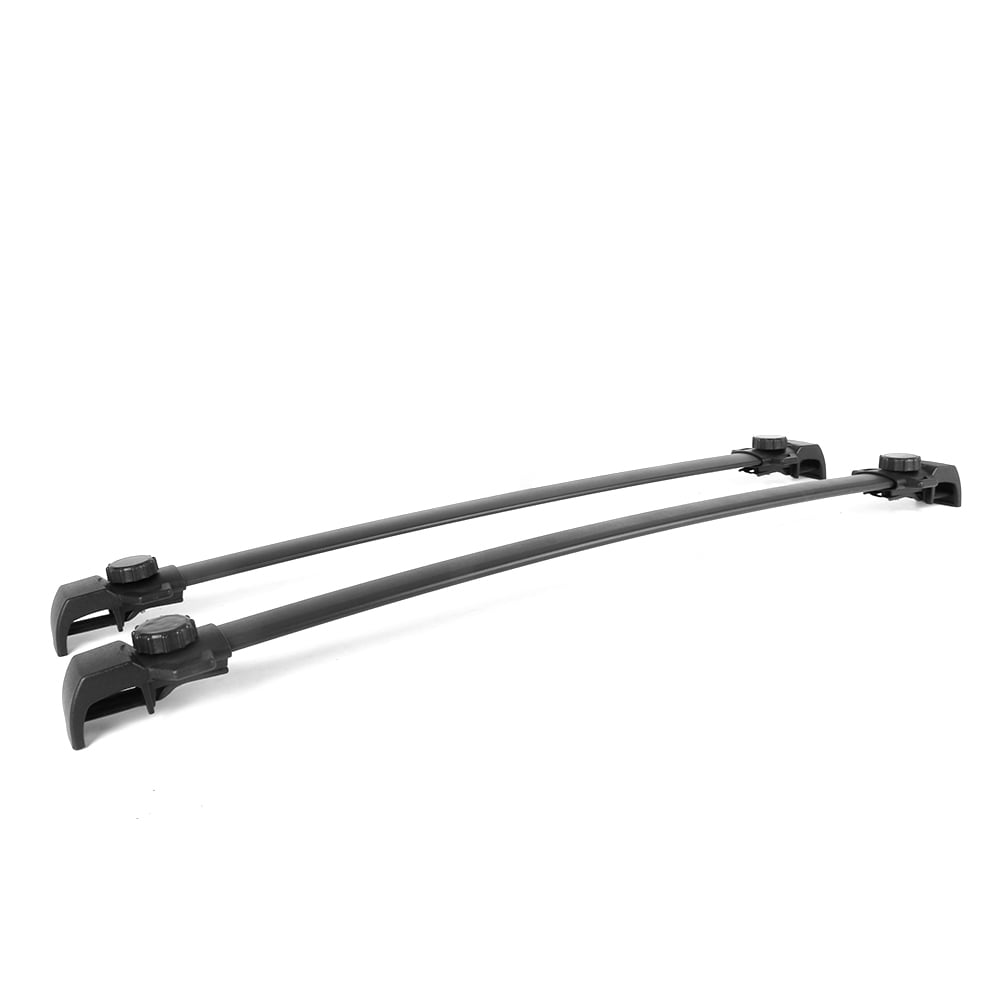 Ikon Motorsports Compatible with 2014-2023 Jeep Renegade OE Factory Style Aluminum Roof Rack Cross Bars Pair