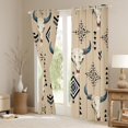 thumbnail image 3 of jejeloiu Bull Skull Black Out Curtains,Black Brown Country Farmhouse Curtains Pack of 2 (42x63 Each),Rustic Hunting Animals Bedroom Curtains For Teens,Luxury Bedroom Decor, 3 of 6