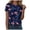 Navy, variant on idosla American Flag Shirts for Women Short Sleeve 4Th of July Patriotic Tops Red White Stars Stripes Graphic Tees Pullover (Navy, L)