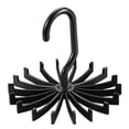 thumbnail image 2 of 1Pc 20 Hooks Rotating Tie Rack Holder Adjustable Belt Scarf Hanger Organizer, 2 of 10