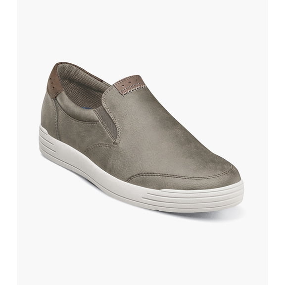 Nunn Bush KORE City Walk Men's Moc Toe Slip On, Charcoal, 9.5