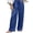 Dark Blue, variant on jjayotai Women Wide Leg Pants Elastic High Waisted Drawstring Palazzo Pants Flowy Beach Outfits Work Business Casual Trousers