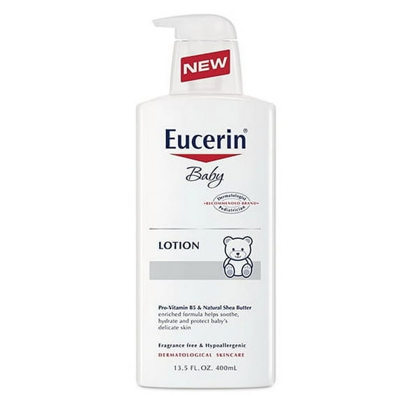 Eucerin Baby Body Lotion With Pro-Vitamin B5 and Natural Shea Butter, 13.5 oz, 6 Pack