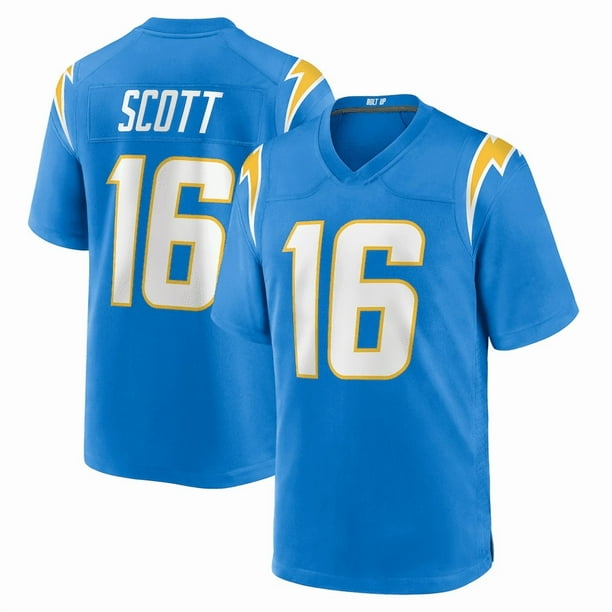 Camiseta de fútbol americano azul JK Scott #16 de para hombre - XXL