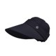 thumbnail image 3 of Summer Sun Hat ancho ancho para hombres Mujeres Sombrero de visor de protección solar casual ajustable Sombrero para deportes de golf Ciclismo de Negro, 3 of 8