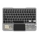 thumbnail image 1 of Teclado Bluetooth Puntoco, teclado inalámbrico de viento Industrial transparente, teclado portátil Universal para tableta, 1 of 1