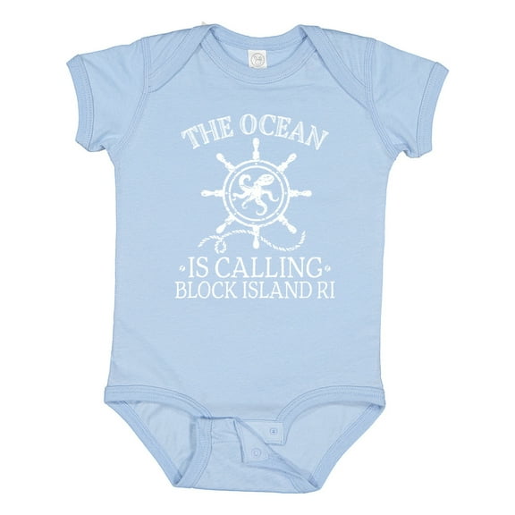 Inktastic Block Island Rhode Island Vacation Boys or Girls Baby Bodysuit
