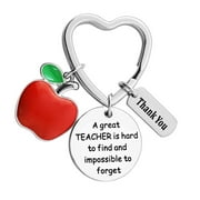 Sylvamorning Teacher Keychain Gifts for Women Student Thank You Pendent Chain