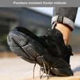 thumbnail image 4 of Safety Shoes Mens Womens Lightweight Steel Toe Cap Work Shoes Breathable Safety Trainer Puncture Proof 5.5-9.5, 4 of 8