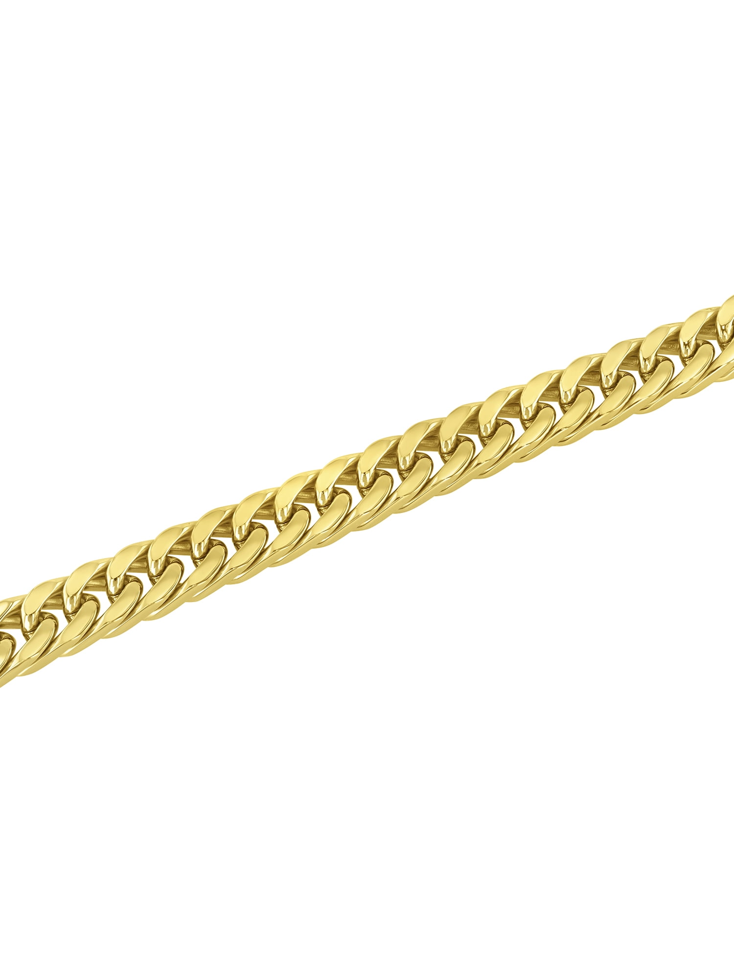 Men's Gold-Tone Stainless Steel Curb Link 8.5" Bracelet - Brilliance Fine Jewelry