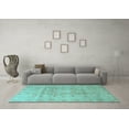 thumbnail image 3 of Ahgly Company Indoor Rectangle Persian Light Blue Traditional Area Rugs, 5' x 7', 3 of 4