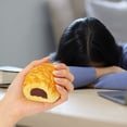 thumbnail image 4 of Rirozkan Squishies Sensory Stress Toys, Slow Rising Soft Fidget, Simulation Cream Puff Bread, Stress Relief Squeeze for Anxiety, 4 of 6