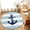 Navy blue light blue, variant on Entryway Rug 2'x3', Aqua Stripe Nautical Kitchen Runner Rugs Non-Slip Carpet Mats, Navy Blue Anchor Summer Coastal Bedside Rugs Runners Washable Floor Carpet for Bathroom Laundry Room