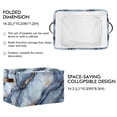 thumbnail image 2 of Yayeee 2 Pack Canvas Storage Basket with Handles for Shelves Fabric Bins Closet Organizer, Abstract Marble Pattern, 2 of 8