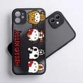 thumbnail image 4 of Cartoon Anime Cat Hello Kitty For Apple iPhone 14 13 12 11 XS Mini Pro Max 8 7 6S 6 XR X Plus Frosted Translucent Phone Case ZR, 4 of 7