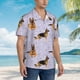 thumbnail image 3 of Balery German Shepherd Dog Camisas hawaianas de manga corta para hombre, camisas playeras de corte holgado, camisas de vacaciones con botones,Medium, 3 of 7