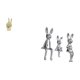 thumbnail image 5 of Estatua Escultura Figura Adorno Conejo Miniatura Gesto Mano Resina Cerámica Exhibición Adecuado para Oficina Hogar Regalo, 5 of 8