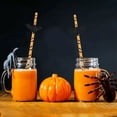 thumbnail image 5 of TIMIFIS Halloween Decorations Straws Halloween New Products Creative Dessert Table Dressing Straw Funny Layout Supplies Paper Straw 25 Pieces Kitchen EssentialsFall, 5 of 5