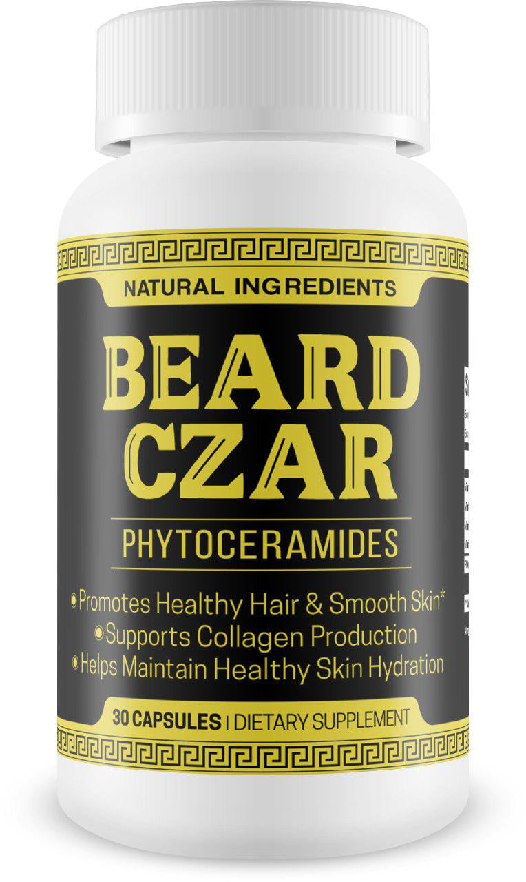 The Beard Czar - Phytoceramides - Promotes Healthy Hair & Smooth Skin - Supports Collagen Production - Helps Maintain Healthy Skin Hydration - 30 Capsules